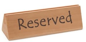 HENDI Señal de mesa Reservado - reservado - 152x44x(H)44 mm