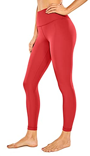 CRZ YOGA Damen Naked Feeling Leggings Sporthose High Waist Yogahose Sport Leggins Fitness Yoga Hose - 64cm Purpur 36