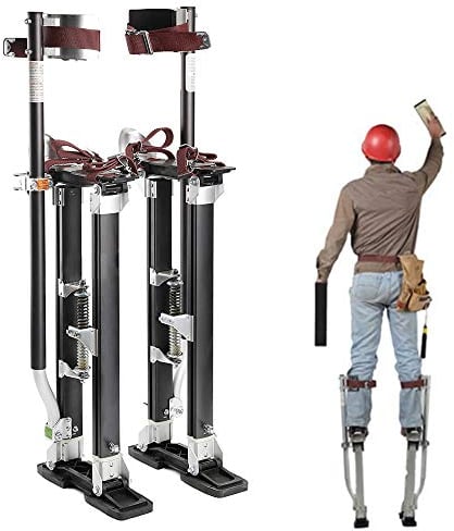 Arbeitsstelzen Für Maler Deckenbauer, Einstellbare Aluminiumstelzen 46-102cm/18-40 Inch,Stelzen Aluminium Professionelle,Handwerkerstelzen Trockenbau Verputzen Stelzen,60-102cm
