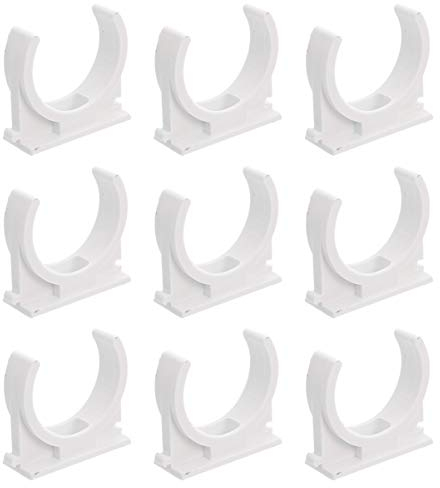 DOITOOL Lot de 200 colliers de serrage en PVC pour tuyau d'eau, support de tuyau PEX, crochet en U, blanc, 16 mm