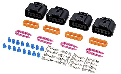 4 Stück Zündspulenstecker Reparatursatz,MoreChioce Zündspule Kabelbaum Reparatur Kit Kompatibel mit A4 A6 A8 2008-2016