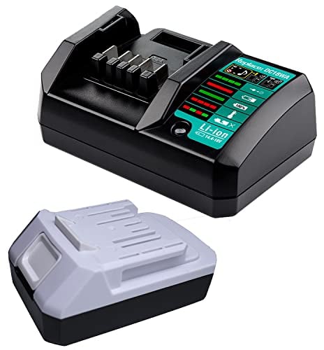 GOLEMON® 18V 2,0Ah BL1820G Battery and Charger DC18WA Replace for Makita g series BL1813G BL1811G BL1830G BL1840G G-Series Batteries for Impact Driver DF457D JV183D HP457D CL183D TD127D UR180D UH522D