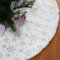 Bozvloh 120 cm Weihnachtsbaumrock Weiß Schneeblume 48 Zoll Big Faux Fur Tree Rock Frohe Weihnachtsfeier Dekoration