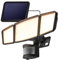 HOME ZONE Security Solar Flood Lights - Outdoor Motion Sensor LED Flood Light 3500K Warm Color Temperature with No Wiring Required, Black