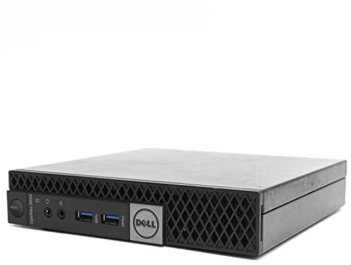 DELL Optiplex 5050 Micro i3 6100T 3.2GHz RAM DDR4 SSD M.2 NVMe Windows 10 Pro Desktop Tiny Business Office Home Work (Refurbished) (16GB RAM SSD 480GB)