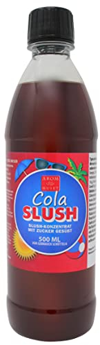 Cola-Slushkonzentrat 500 ml, Mischungsverhältnis 1:5 | Slush-Eis | Crush-Eis | Wassereis |Granita | ohne künstliche Farbstoffe | für Slushie-Maker