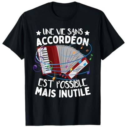 Accordéoniste Drôle Accordéon T-Shirt