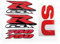 Für Suzuki GSXR 1000 750 600 GSX-R K1 K2 K3 K4 K5 K6 K7 K8 K9 K10 Aufkleber Emblem Motorrad Verkleidungssatz Seitenaufkleber Abzeichen Schmücken (Color : for 750 Red)