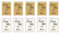Herz & Heim® Taschentücher 10 x 10 in personalisierter Packung zur Hochzeit, verschiedene Motive Love is in the air