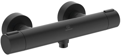 Ideal Standard BD582XG Alu+ Brausethermostat für Dusche, Aufputz, Schwarz (Silk Black)