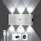 Lightess Kabellose Wandleuchte Akku LED Wandlampe mit Bewegungsmelder Batterie Licht 6W Kabellose Lampe mit Schalter Wandbeleuchtung ohne Stromanschluss für Schlafzimmer Flur Trepenhaus Kaltweiß