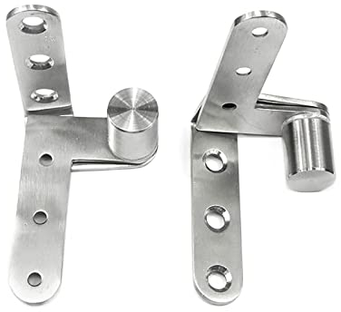 ELSAIL Versteckte Türscharniere, Edelstahl, for Holztüren, verstellbare Stange, nach Oben und unten, DIY-Materialien, Hardware-Zubehör