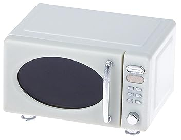 Sharplace Maison de poupée Four Miniature Micro-Ondes scène de Vie Jouet éducatif Accessoires de Maison de poupée échelle 1:12 pour Maison de poupée Cuisine, Blanche