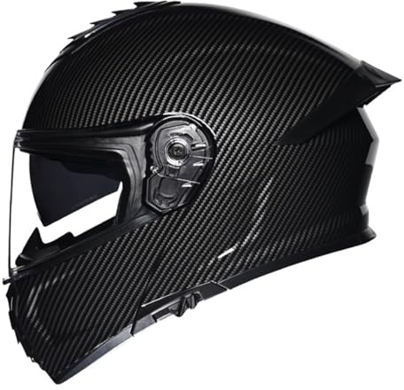 Klapphelm Motorradhelm Für Damen Herren Mit Doppelvisier Integrierter Helm Sturzhelm,Integralhelm Racing Helm ECE Zertifiziert Stoßfester Motocross Helm Vollvisierhelm