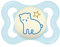 MAM Supreme Night Ciuccio Luminoso in Silicone, con Custodia Porta Succhietto, 2-6 Mesi, Blu