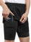 ARSUXEO Course à Pied Shorts Hommes 2 en 1 Short Gym avec 2 Poches zippées et 1 Poche téléphone B191 B1911 Noir L