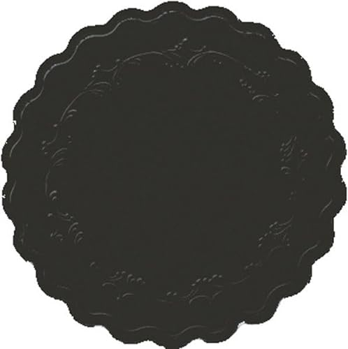 2000 Tissue-Untersetzer, rund Ø 9 cm Schwarz Mehrlagig