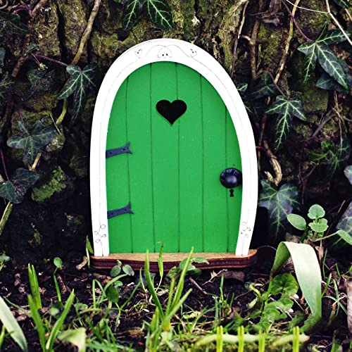 Gartendeko Feentür Wichteltür Garten Wichteltür Feentür Miniratur Leuchtend Harz Elfentür Garten Feen Wichteltür Feen Tür mit Licht für Outdoor Bäumedekoration (A, One Size)