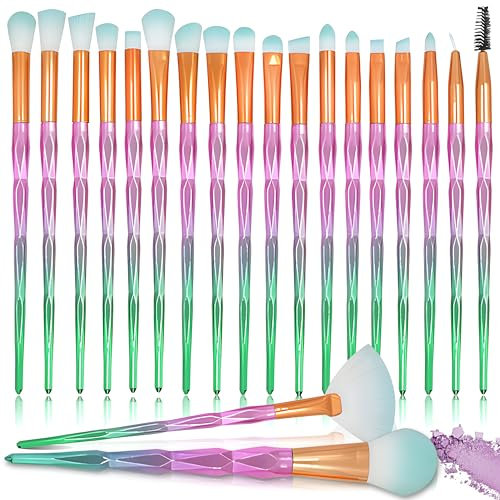Retoo Make up Pinsel Set 20 Stück Kosmetik Make-Up Pinsel Set Schminkpinsel Kosmetikpinsel Gesicht und Auge Kunstpinsel für Foundation Puder Concealers Rouge Lidschatten Abdeckstift