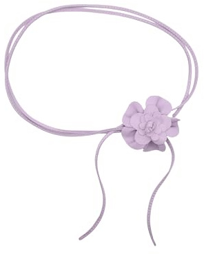 collezione alessandro Bindegürtel Blüte Lederband mit echt Leder Blüte
