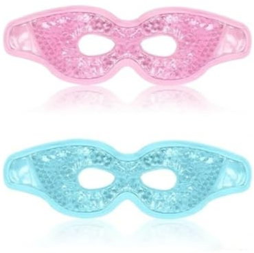 Augenmaske Kühlend,2 PCS Gel Kühlmaske Kühlbrille Wiederverwendbare Augen Kühlpads Cooling Eye Mask für Heiße Kältetherapie Geschwollene und Müde Augen Augenringe Migräne
