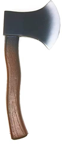 Halloween Battle Axes, Skeleteen Lumberjack Costume Prop Toy - Wood Look Hatchet Axe Props for Party - 1 Piece