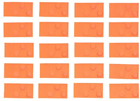 Holigie Flooring Spacers Laminatboden-Installationsset, 20-teiliges Bodenbelag-Installationsset für Fliesen, Laminat oder Hartholzböden (Orange)