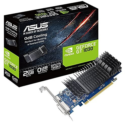 Glowster Carte Graphique VGA 2 Go DDR5 NVIDIA GT 1030 pour Jeux, édition multimédia et tâches Graphiques de Base.