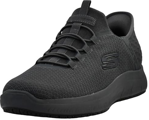 Skechers Men's Trainers, Dark grey black, 7.5 UK
