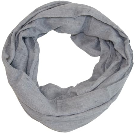 beybey® Damen Loopschal aus 100% Baumwolle – Leichter Rundschal, weich & atmungsaktiv – Viele Farben & Muster