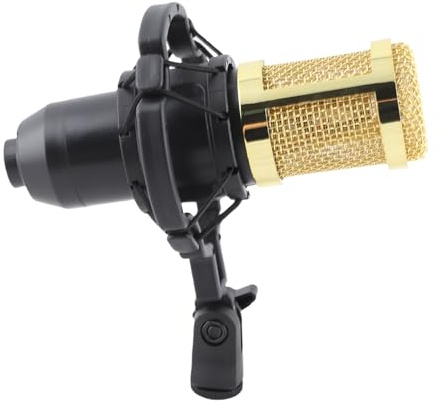 XLR Kondensatormikrofon mit 3,5mm Kabel, Cardioid für Gesang Podcasts | Metallmembran-Kopf, professionelle Schaltungssteuerung, Hintergrundrauschunterdrückung, Plug-and-Play Setup, robuste