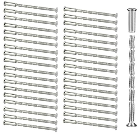 M3 Door Handle Fixing Screws, 35 Pcs Cabinet Handle Screws, Door Handle Bolt Through Fixings, Doors Handles Screws, Hollow Door Fixings for Doors Handles For Doors Cabinet Drawers
