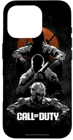 Hülle für iPhone 16 Pro Call of Duty Stacked Poses Gradient FPS Video Game