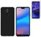 Todobarato24h Funda Compatible con Huawei Mate 20 Lite (6.3) Negra TPU Lisa Silicona + Protector Cristal Templado
