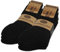 6 Paar Norweger Socken mit Wolle Damen & Herren Wintersocken Schwarz Grau Anthrazit 10500 (Schwarz 43-46)