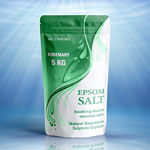 Epsom Salts for Bath 5kg of Pure Magnesium Used for Muscle Recovery and Relaxation Rosemary