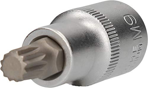 BRILLIANT TOOLS BT022933 Douille denture multiple 1/2, longueur 55 mm, M9 [Powered by KS TOOLS]