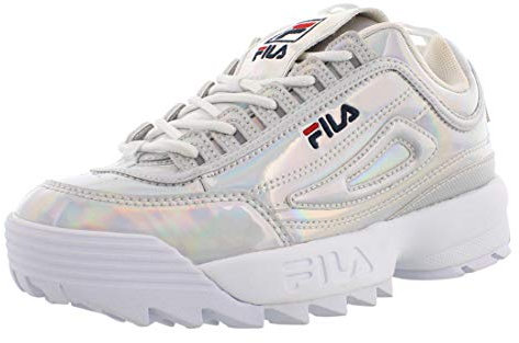Fila Women's Sports Shoes, Farbe Silver, Marke, Modell Women's Sports Shoes Disruptor Low Holo Silver