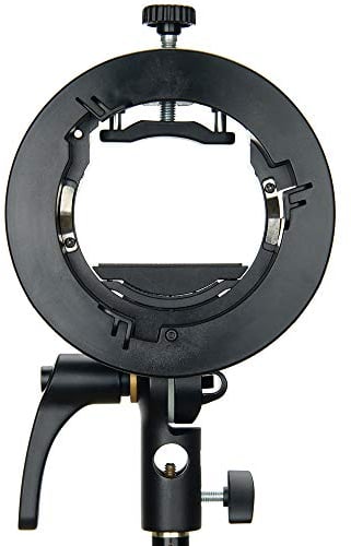 Godox S2 Speedlite Halterung S-Typ, Square Round Head Flash AD400PRO V1 AD200PRO AD200 Fresnel Head und H200R Round Head V860II TT685 TT350