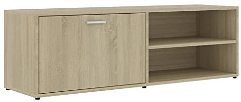 vidaXL Mobile Porta TV Consolle Credenza Madia Armadietto Basso Mobiletto Mobiletto HiFi Arredo Multimediale Rovere Sonoma 120x34x37 cm in Truciolato