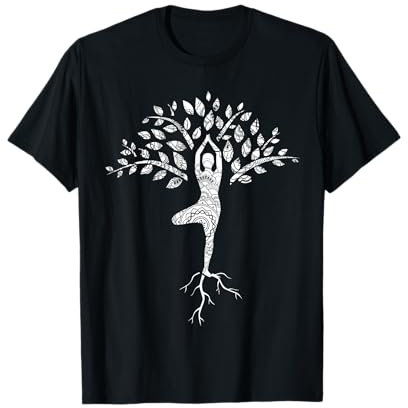 Yoga Pose Arbre de Vie Mandala T-Shirt