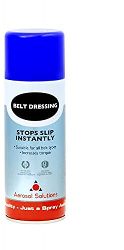 Aerosol Solutions Belt Dressing Spray 400 ml, Prevents Belt Slippage & Increases Power, Boosts Torque & Efficiency, Extends Belt Life, For Drive Belts & Machinery, Easy Aerosol Application