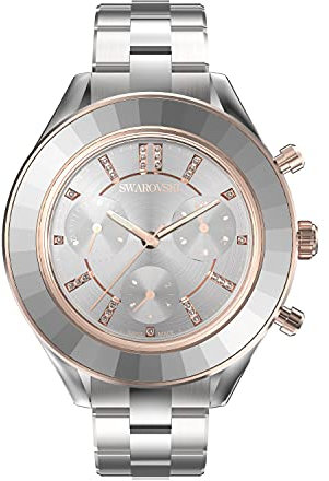 Swarovski Unisex-Erwachsene Analog Quarz Uhr mit Edelstahl Armband 5610494