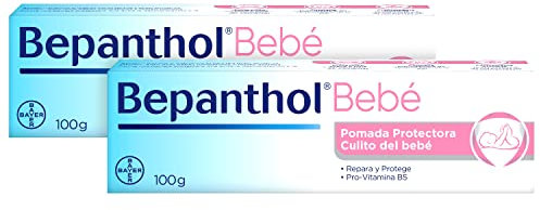 BEPANTHOL Pomada Protectora Culito Bebé Con Pro-Vitamina B5 - Crema para Irritaciones y Pañal - Recién Nacido - 2x100 g