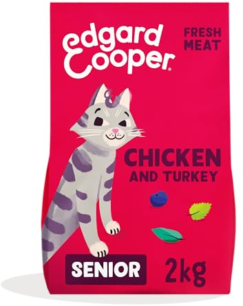 Edgard & Cooper Katzenfutter für Senioren, (Truthahn & Huhn, 2 kg), sterilisiertes und aktives Katzenfutter, ohne Getreide, natürliche Inhaltsstoffe, frisches Fleisch, hypoallergen, ohne Zuckerzusatz