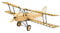 Torcster 213429 Tiger Moth 400mm Holzbaukasten Modellflugzeug für RC Bausatz DIY, gelaserte Balsa Sperrholz Holz Bauteile Holzmodell Flugzeug Standmodelll Flugzeug Doppeldecker Balsa