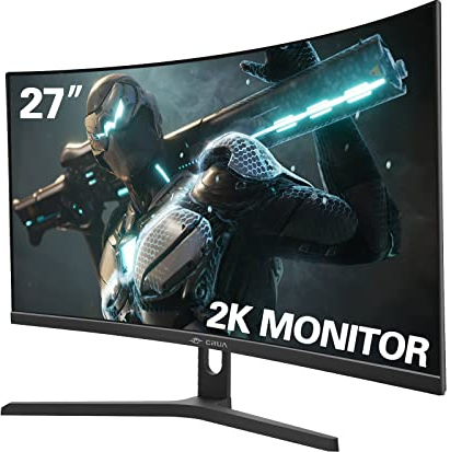 CRUA Curved Gaming-Monitor (2K 165HZ., 27 Zoll)