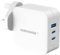 SUMVISION 100W USB C Compact Wall Super Fast Charger Plug Adapter 3 Port GaN PD PPS Compatible with Macbook Pro Dell XPS Laptop iPad Air iPhone 14 Galaxy S23 Ultra Pixel 7 (UK DESIGN UK TECH SUPPORT)
