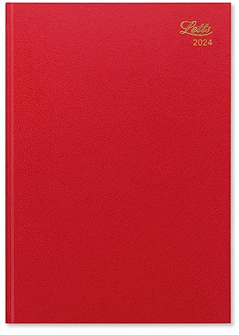 Letts Standard A4 week to view 2024 diary - red