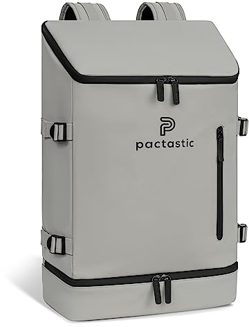 Pactastic großer Toploader-Rucksack mit Bodenfach | Laptopfach & praktische Innenfächer | 900 Gramm leichtes, wasserabweisendes Kabinen-Gepäck tauglich 32 x 18 x 50 cm